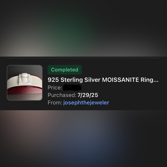 Minimalist Silver Moissanite size 7